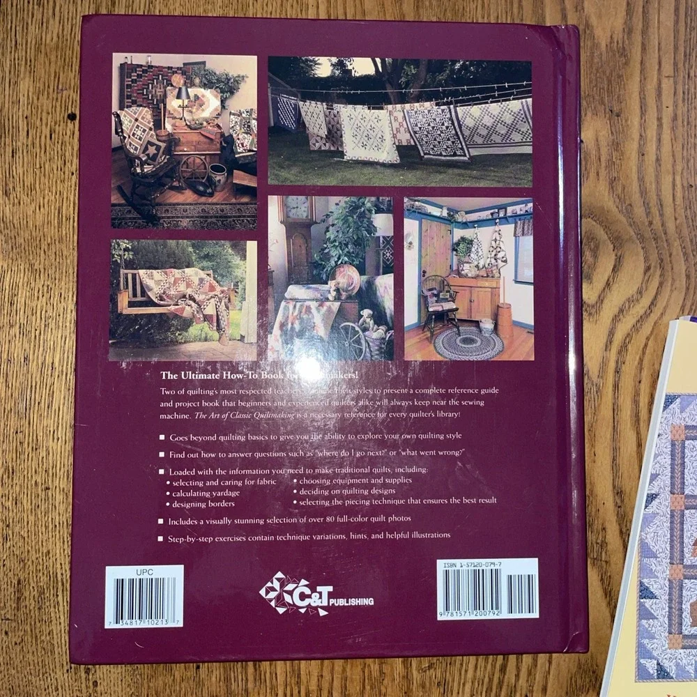 Lot of 3 Quilting Books‎ - Nine Patch, Quilter's Ark, Classic Quiltmaking